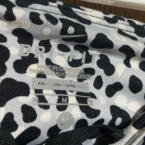 Nike Running Lotus Epic Run Leopard Print Drawstring cropped legging size MEDIUM - Picture 6 of 6